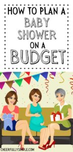 how to plan a budget friendly baby shower pinterest pin