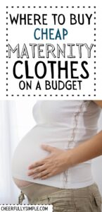 cute maternity clothes on a budget pinterest pin