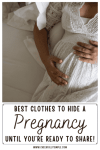 cute clothes to hide a pregnancy Pinterest pin
