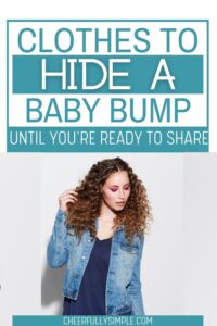 best clothes to hide a pregnancy pinterest pin