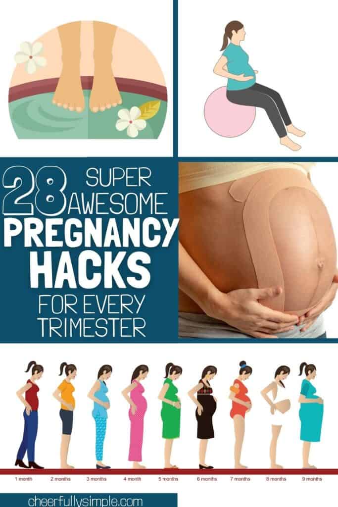 super helpful pregnancy hacks pinterest pin