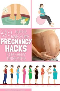 pregnancy hacks for first-time moms pinterest pin