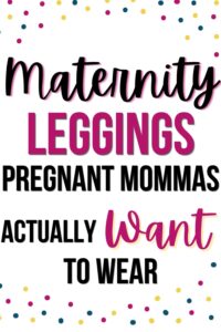 maternity leggings pregnant mommas actually want to wear Pinterest pin