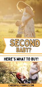 what to buy for a second baby pinterest pin