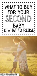 2nd baby registry checklist pinterest pin