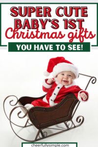 Christmas gift ideas for baby's first Christmas pinterest pin