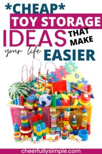 cheap toy storage pinterest pin