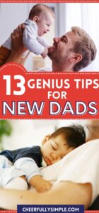 helpful tips for new dads pinterest pin