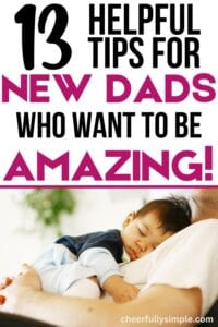 tips for a new dad Pinterest pin