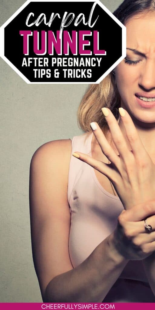 carpal tunnel after pregnancy tips and tricks Pinterest pin