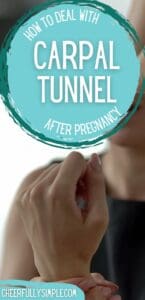 carpal tunnel after pregnancy pinterest pin