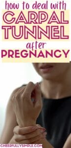 tips for carpal tunnel after pregnancy pinterest pin