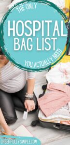 hospital bag checklist for mom pinterest pin