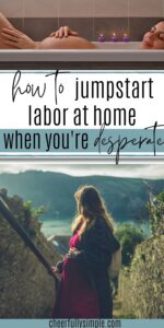 ways to induce labor at home pinterest pin