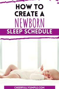 benefits or a newborn sleep schedule pinterest pin