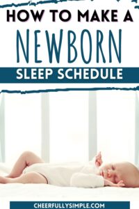 how to create a newborn sleep routine pinterest pin