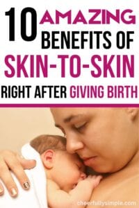 10 amazing benefits of skin-to-skin right after giving birth Pinterest pin