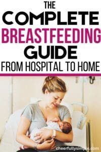 new moms guide to breastfeeding Pinterest pin