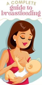 beginner's guide to breastfeeding Pinterest pin