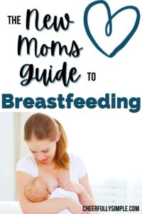breastfeeding tips for new moms Pinterest pin