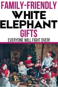 family friendly white elephant gift ideas pinterest pin