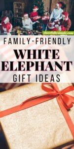family-friendly white elephant gift ideas pinterest pin
