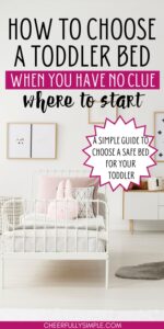how to choose a toddler bed when you have no clue where to start pinterest pin